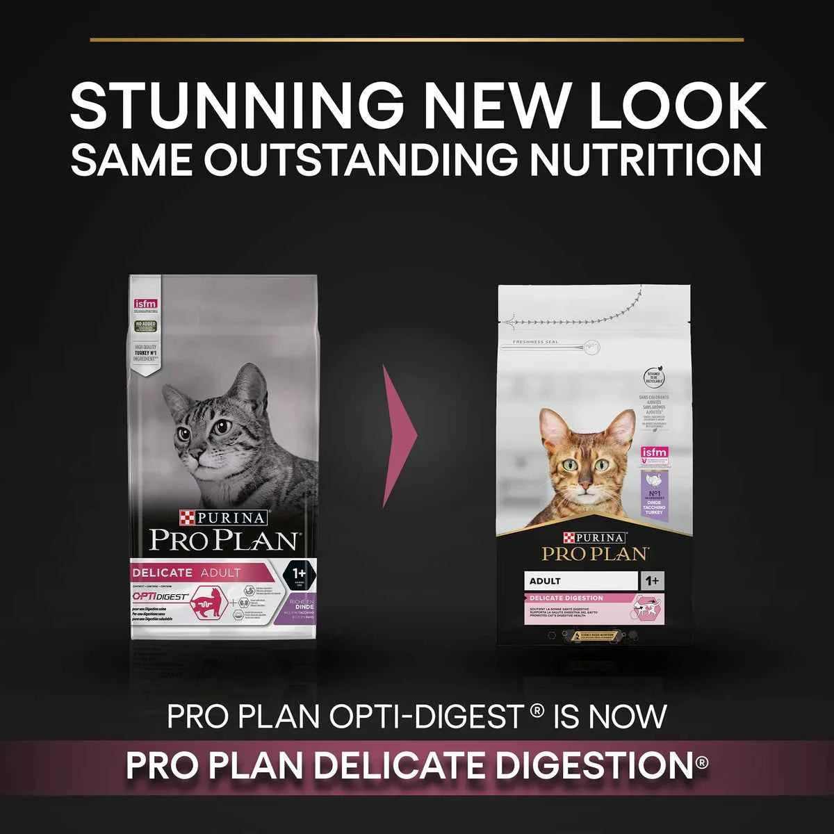 PRO PLAN Delicate Adult -OPTIDIGEST- Rich in Turkey Dry Cat Food - 10 KG