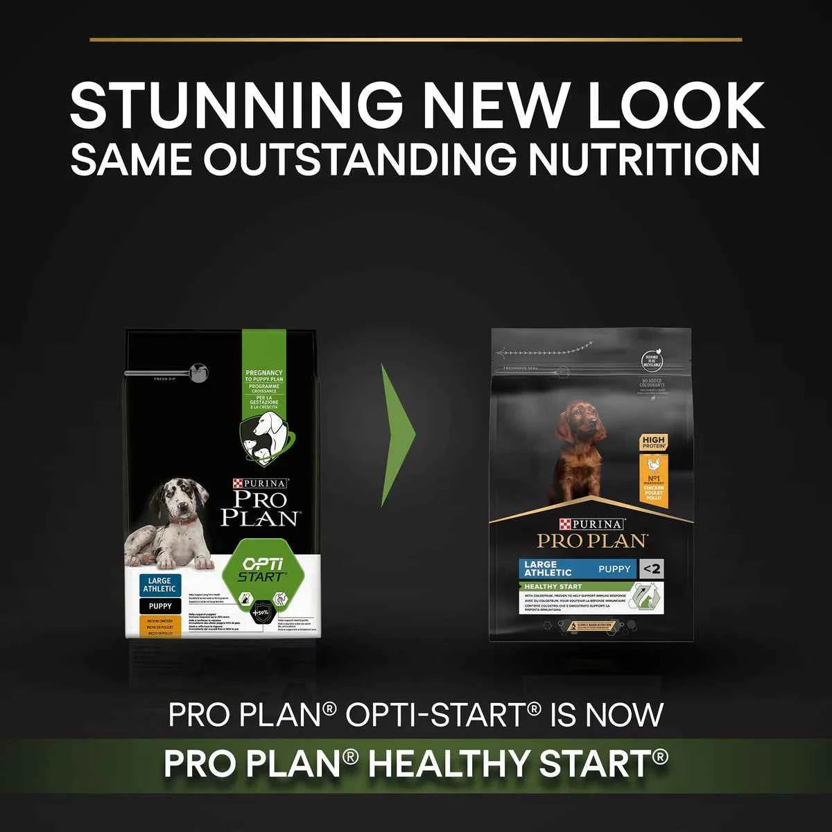 PRO PLAN Large Puppy Athletic with OPTISTART® Dry Dog Food Rich in Chicken - 3KG