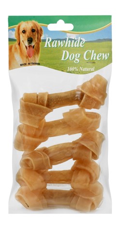 Rawhide Dog Chew Bone-Braided 8*1 | Pets Lounge | Shop Now!