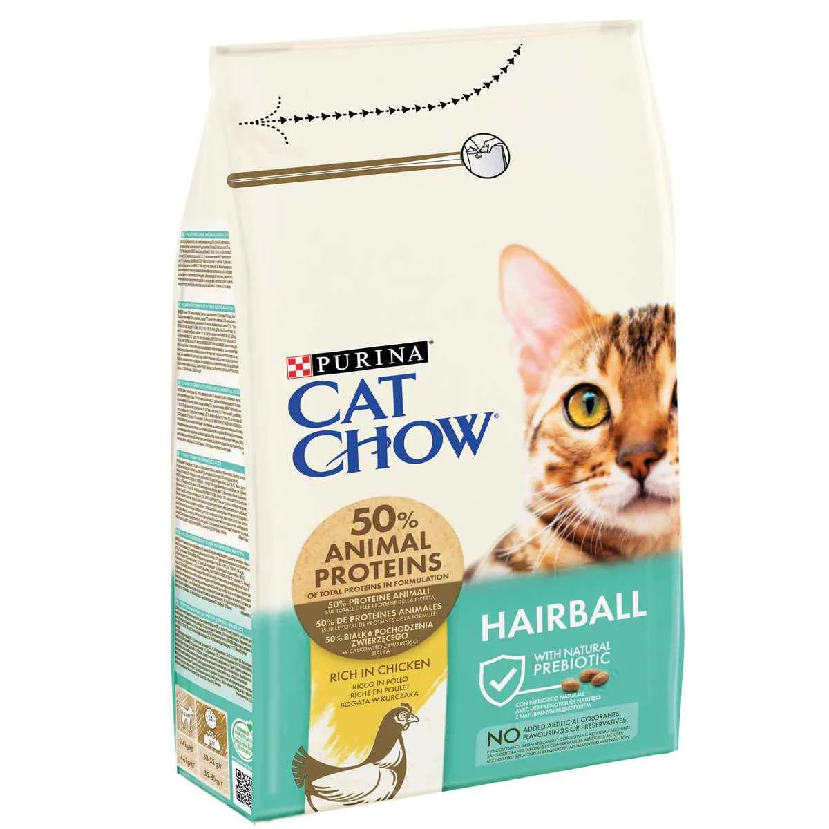 CAT CHOW Hairball Control Rich in Chicken Dry Cat Food 1.5KG