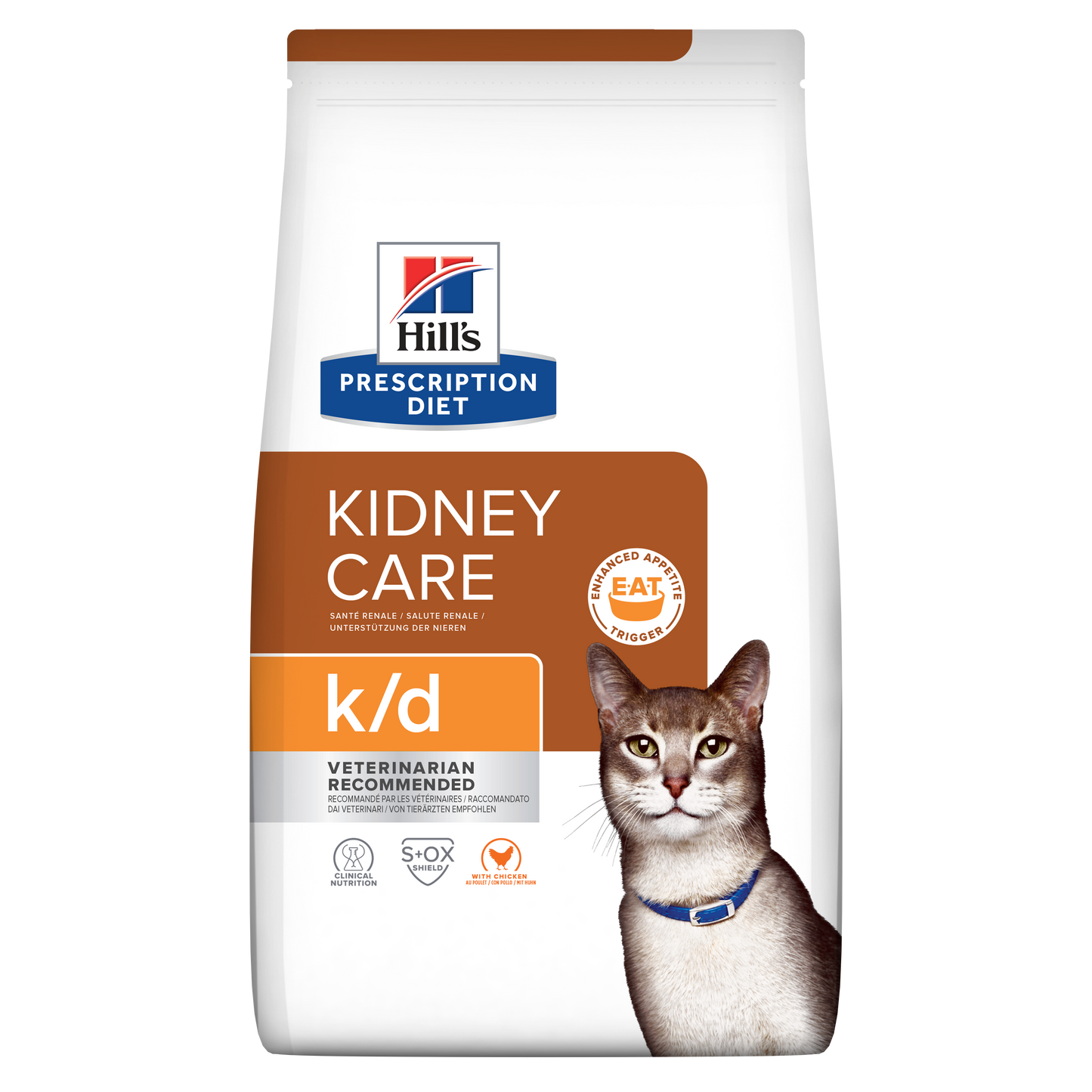 Hill's Veterinary K/D Kidney Care Dry Cat Food with Chicken 3kg