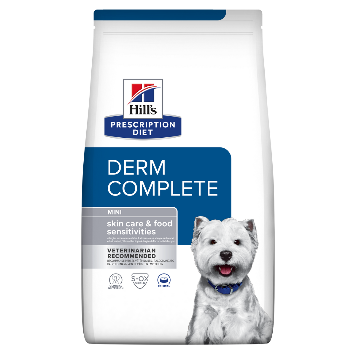 Hill's Prescription Diet Derm Complete Mini Dry Dog Food 1kg