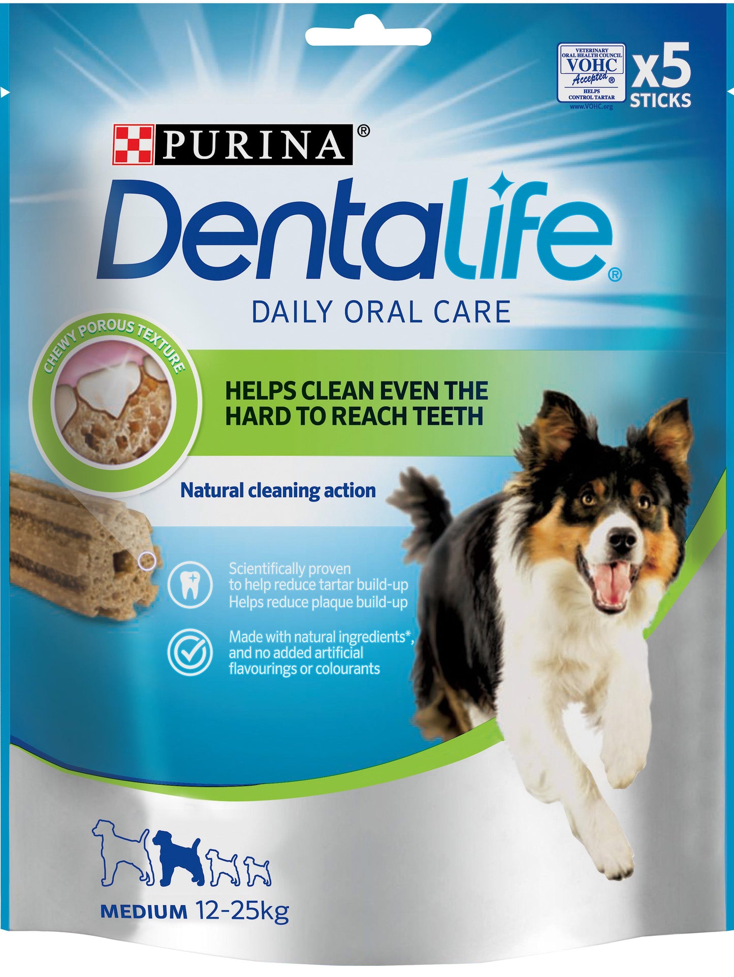 DENTALIFE DAILY ORAL CARE | SMALL & MEDIUM DOG TREATS 115G