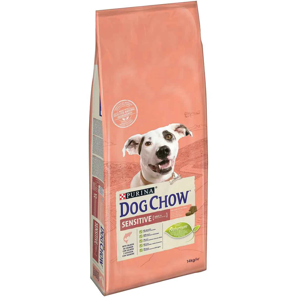 DOG CHOW SENSITIVE adult WITH SALMON 14KG
