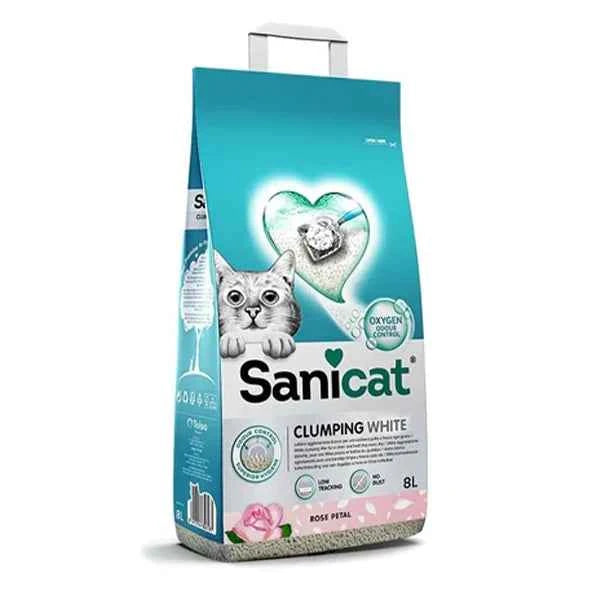 SaniCat Cat Litter Rose Petal Clumping 8L