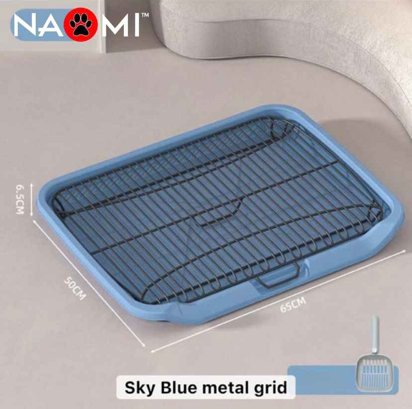Dog Toilet Material:Plastic Size:65*50*6.5CM Color: Blue - Pink - Yellow - Gray
