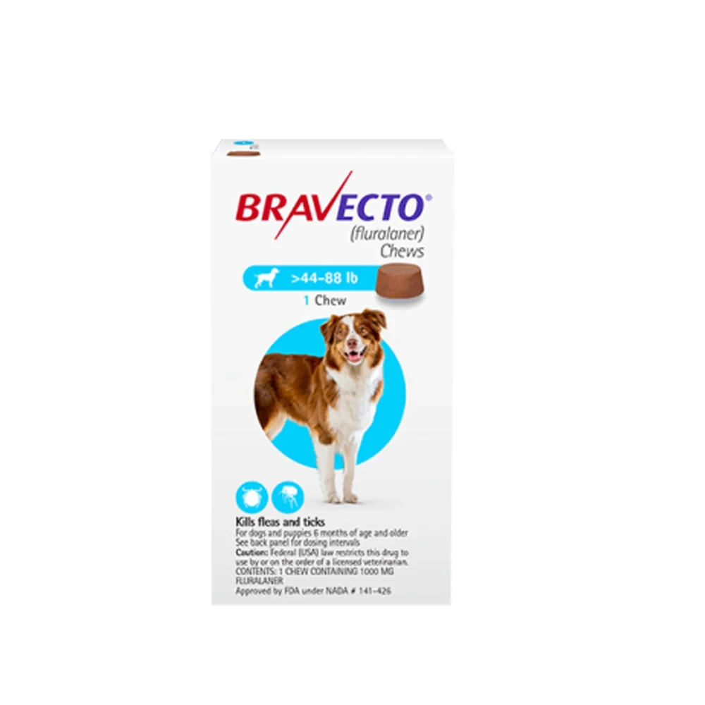 Bravecto Chewable Tablet For Large Dogs (20 - 40 Kg) X 1 Tablet