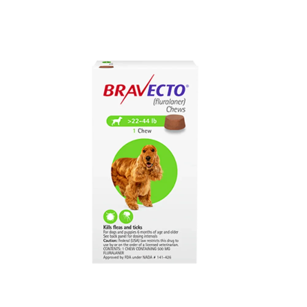 Bravecto Chewable Tablet For Medium Dogs (10 - 20 Kg) X 1 Tablet
