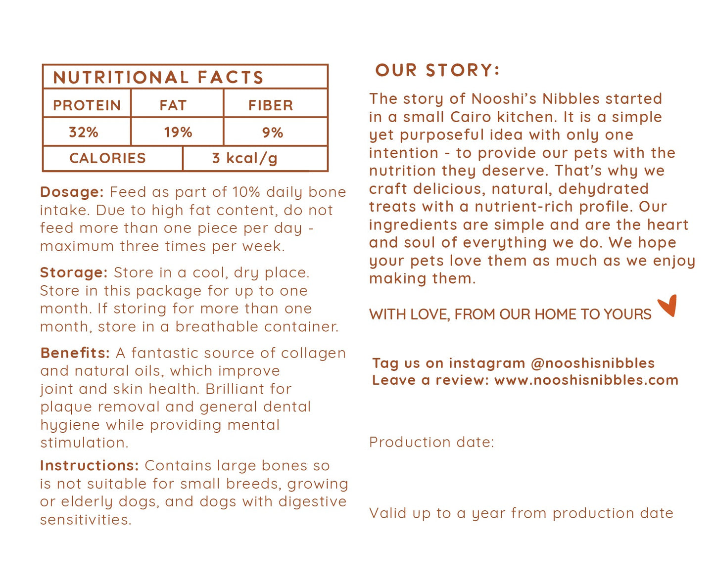 Nooshi's Nibbles Pork Trotters 4 pieces