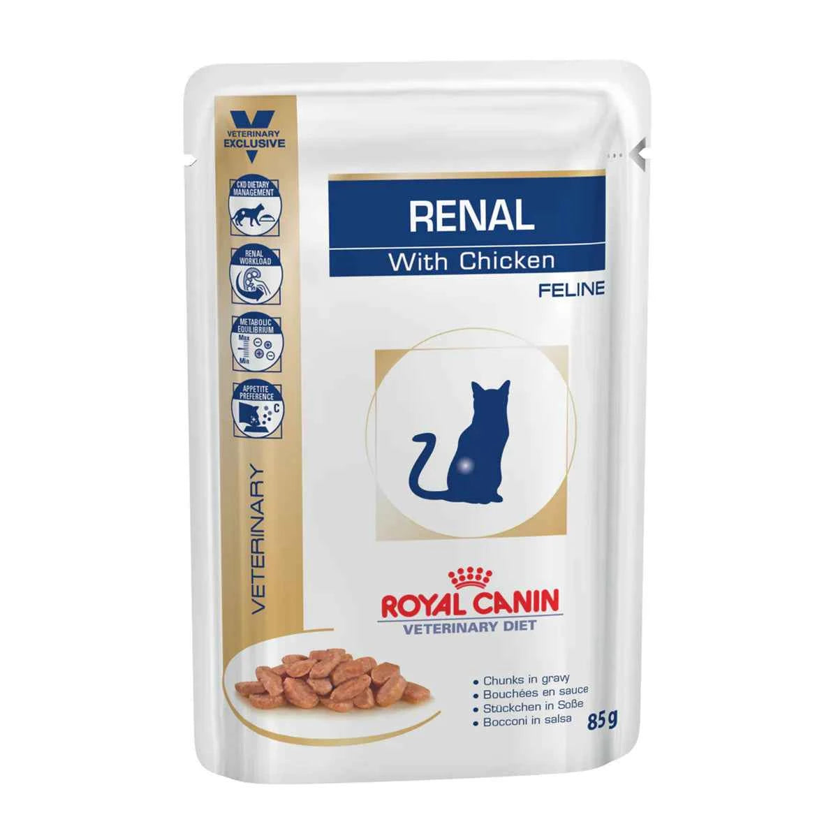 Royal Canin Feline Renal with chicken (85 gm\pouch)