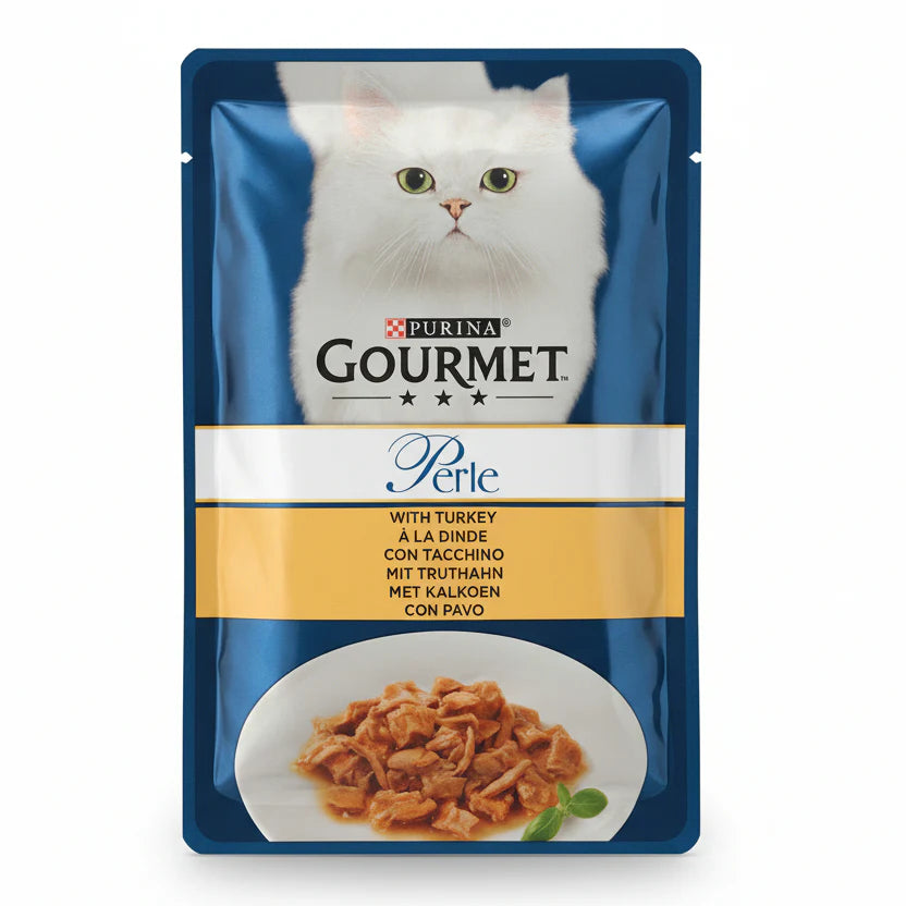 Purina Gourmet Perle With Turkey Wet Cat Food 85g Pouch Egypt