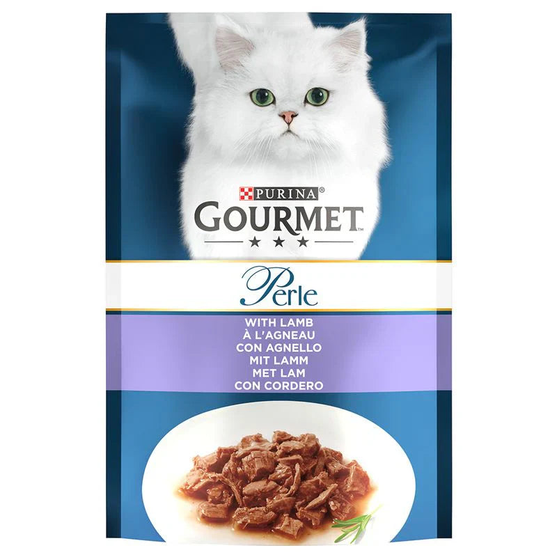 Purina Gourmet Perle With Lamb Wet Cat Food 85g Pouch Egypt