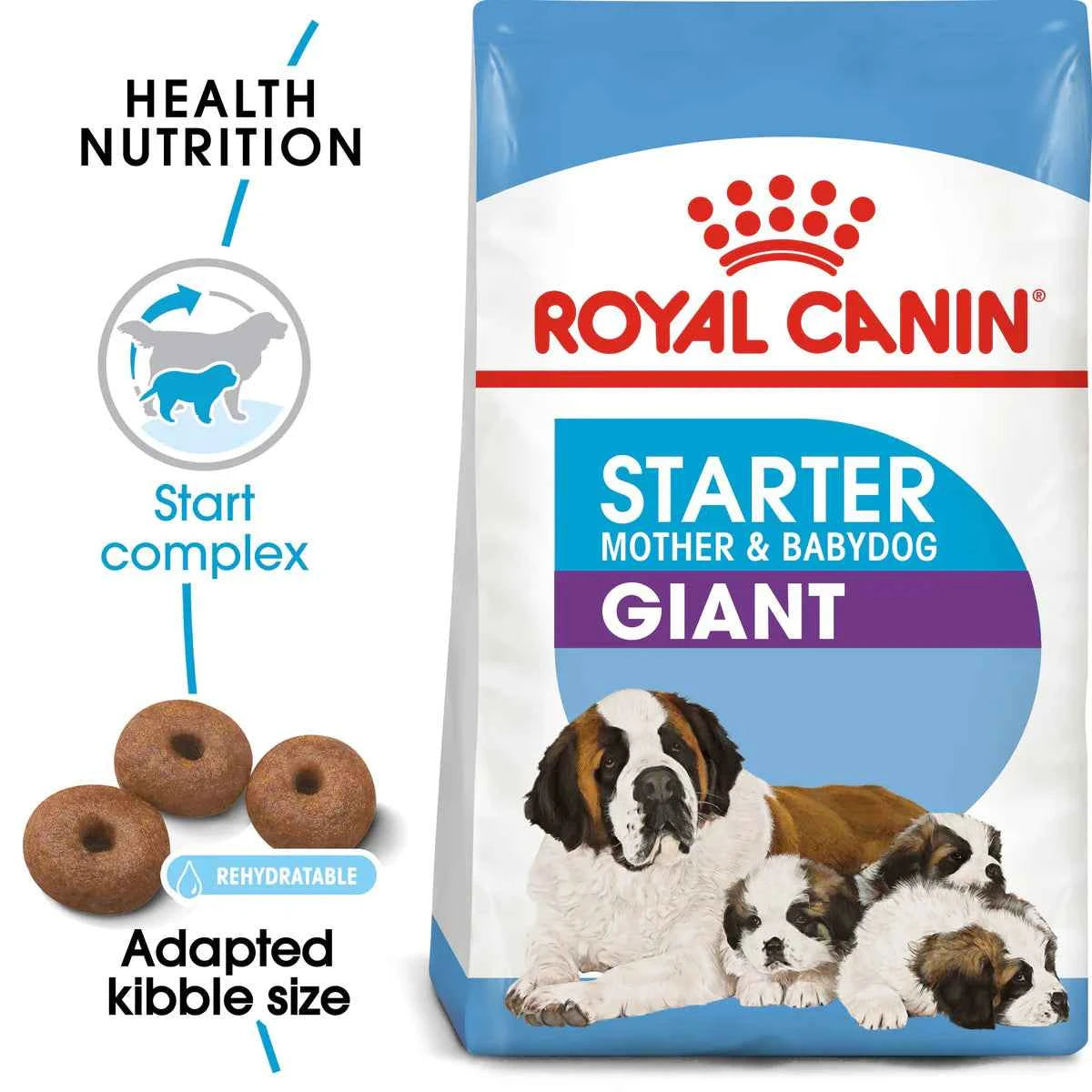 Royal Canin Giant Starter Mother & Baby dog (15 KG) - Dry food for giant puppies. Adult weight from 45 KG and over - Mother during gestation and lactation - Weaning puppies up to 2 months