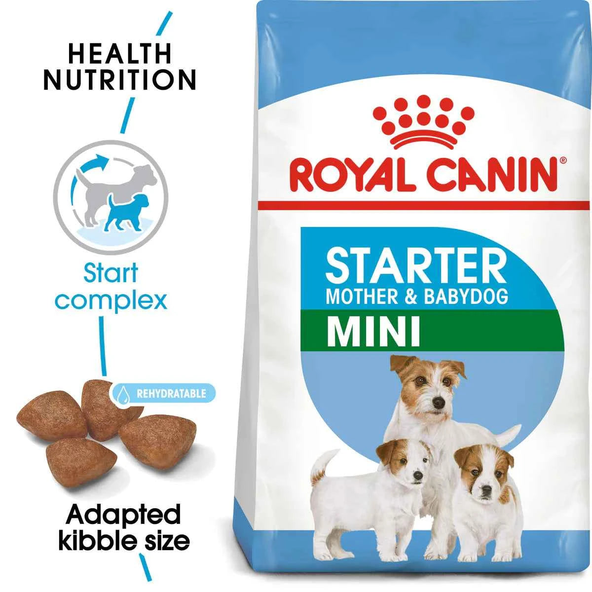 Royal Canin Mini Starter Mother & Babydog 1KG - Dry food for mini puppies. Adult weight up to 10 KG - Mother during gestation and lactation - Weaning puppies up to 2 months