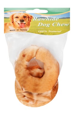 Rawhide Dog Chew Bone-2 Rings | Pets Lounge | Shop Now!