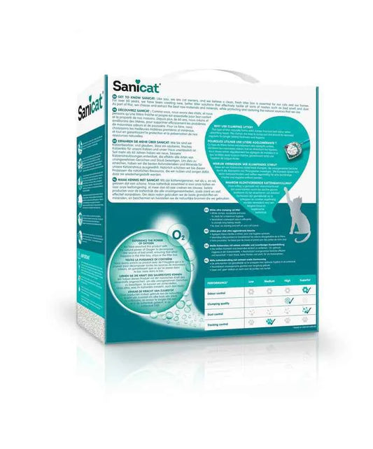 Sanicat Clumping Active White Fragrance Free Cat Litter 6 L
