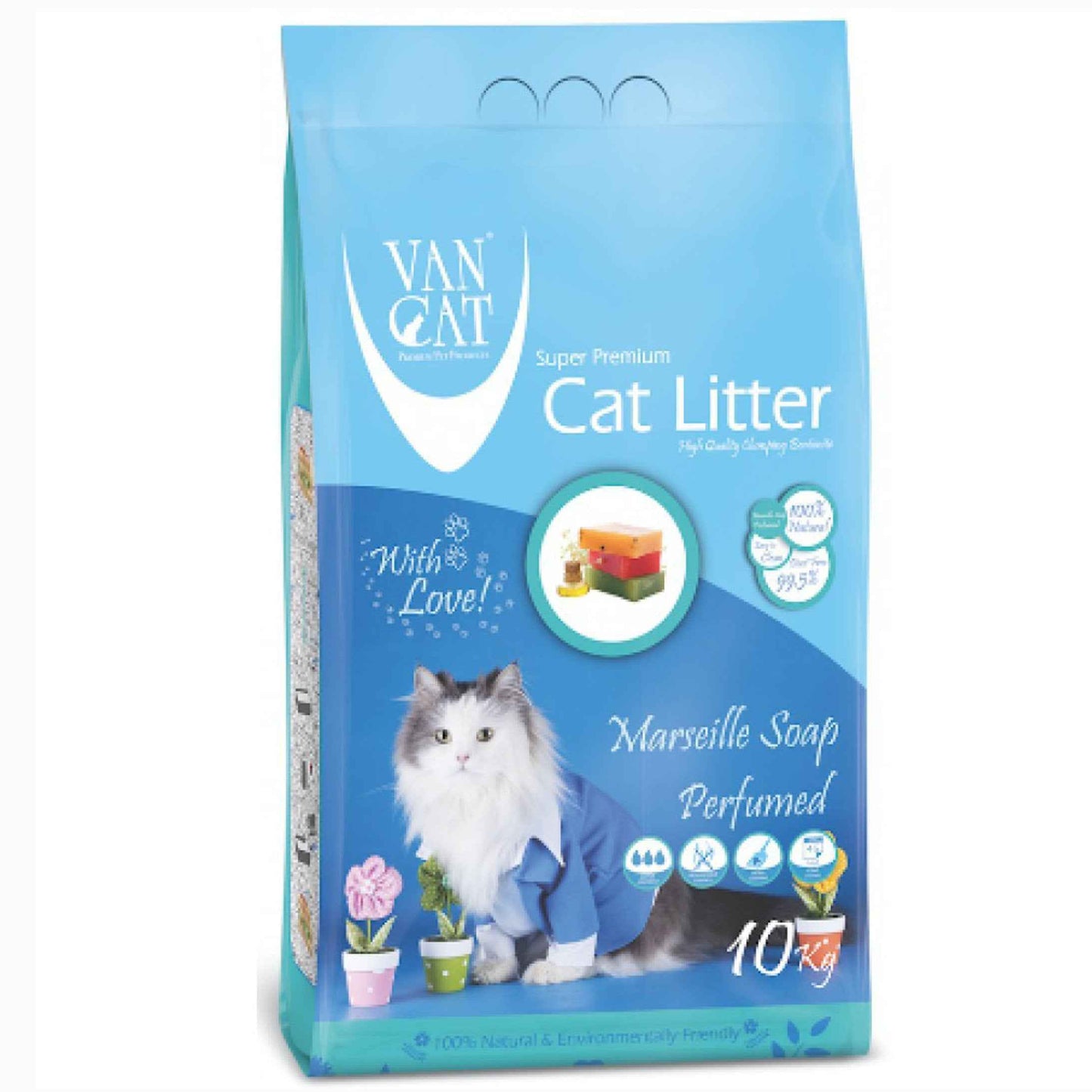 VanCat Cat Litter - Marseille Soap Scented 10kg