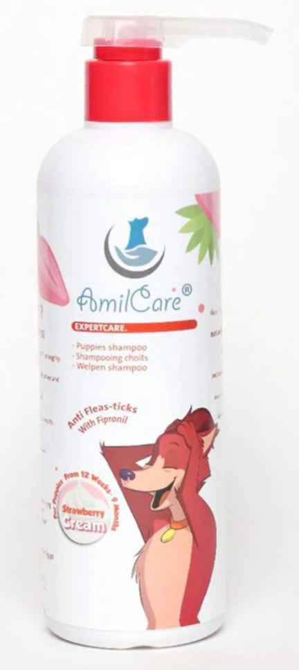 AmilCare Anti Flea and Tick Shampoo - Strawberry Cream 500ml