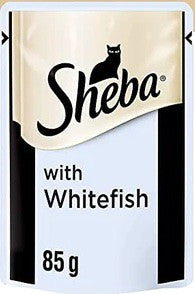 Sheba Cat Wet Food Pouch With white Fish 85g