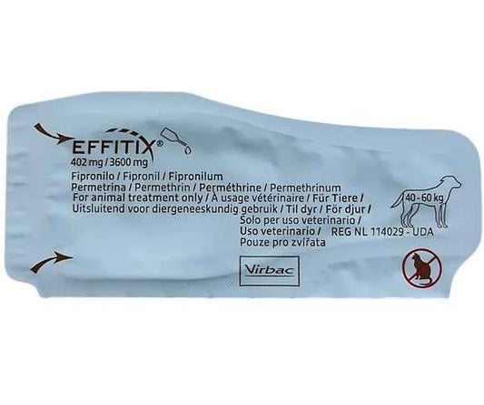 EFFITIX 40-60KG: Price for One Pipette - Ticks and fleas Solution