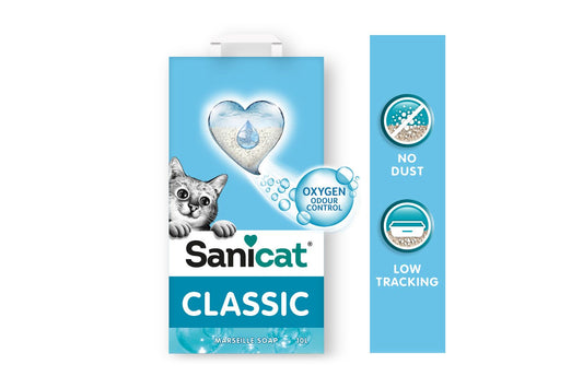 Sani Cat Classic Cat Litter with Marseille Soap Non Clunbing 10 L