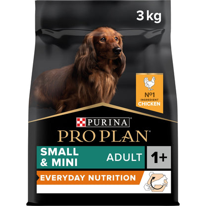 PURINA PRO PLANSmall & Mini Adult with OPTIBALANCE®, Rich in Chicken Dry Dog Food - 3 KG