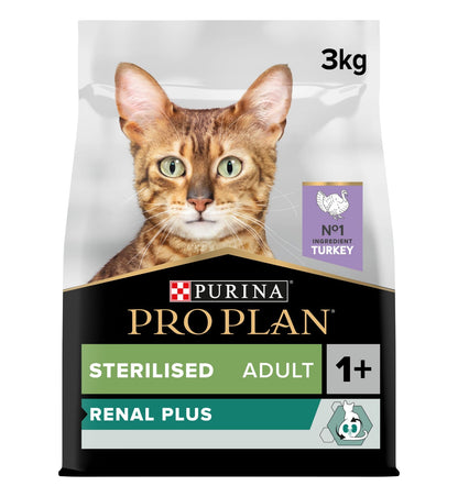PURINA PRO PLANSterilised Adult RENAL PLUS, Rich in Turkey 3 KG