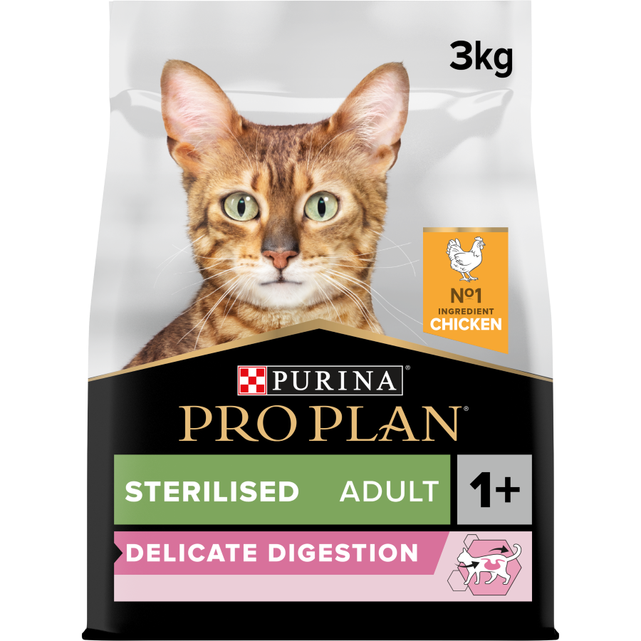 PURINA PRO PLANSterilised Adult DELICATE DIGESTION, Rich in Chicken 3 KG