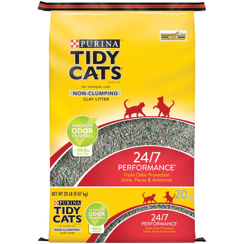PURINA Tidy Cats NON-CLUMPING Clay Litter | 24/7 PERF 9kg