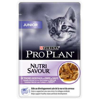 PURINA PRO PLAN Junior Nutri Savour with Turkey in Gravy 85g