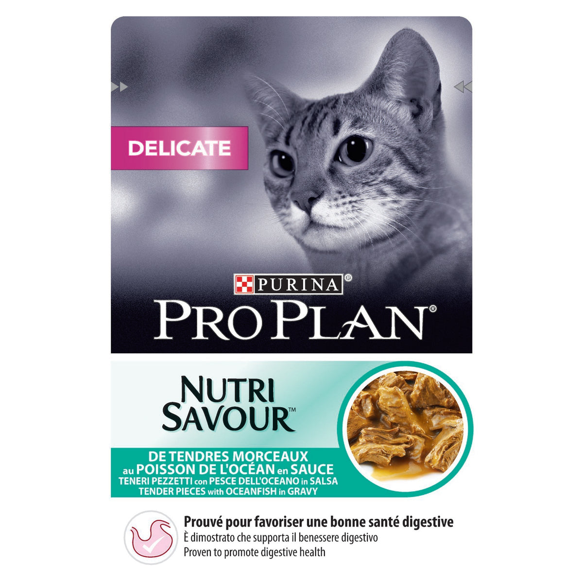 PURINA PRO PLANDelicate Nutri Savour™ with Oceafish in Gravy 85g
