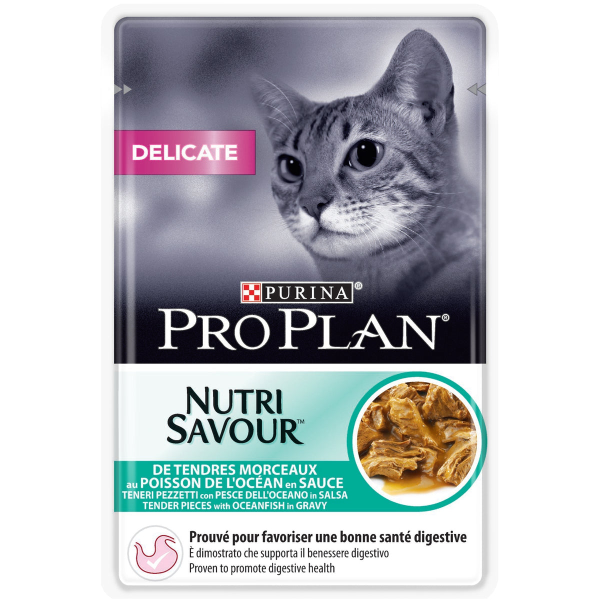 PURINA PRO PLANDelicate Nutri Savour™ with Oceafish in Gravy 85g