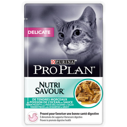 PURINA PRO PLANDelicate Nutri Savour™ with Oceafish in Gravy 85g