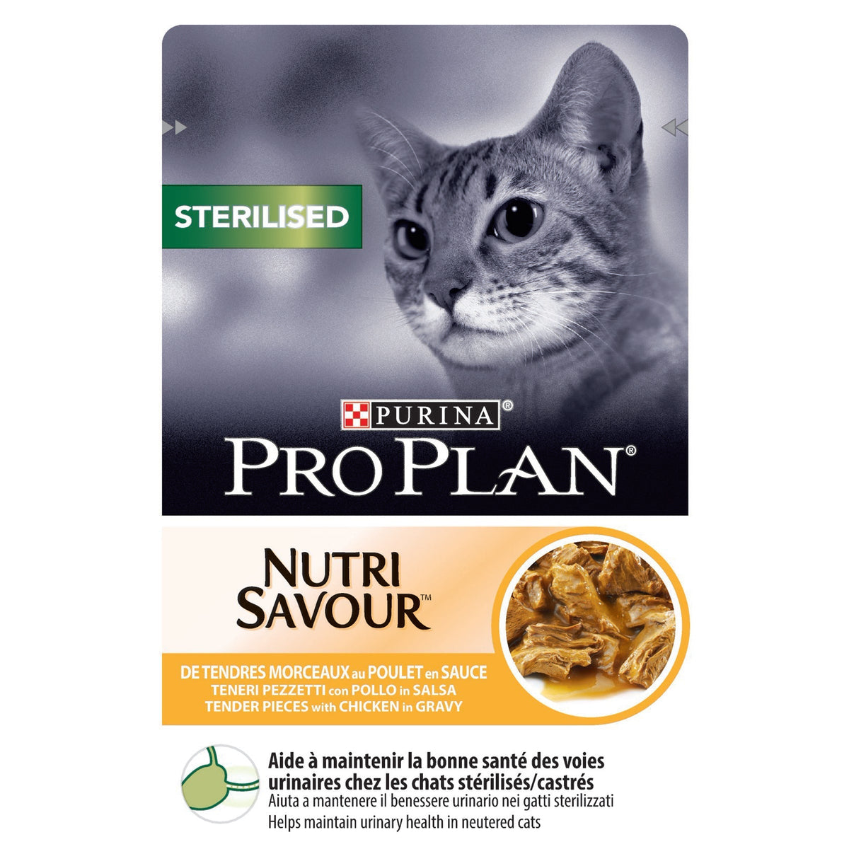 PURINA PRO PLANSterilised Nutri Savour™ with Chicken in Gravy 85g