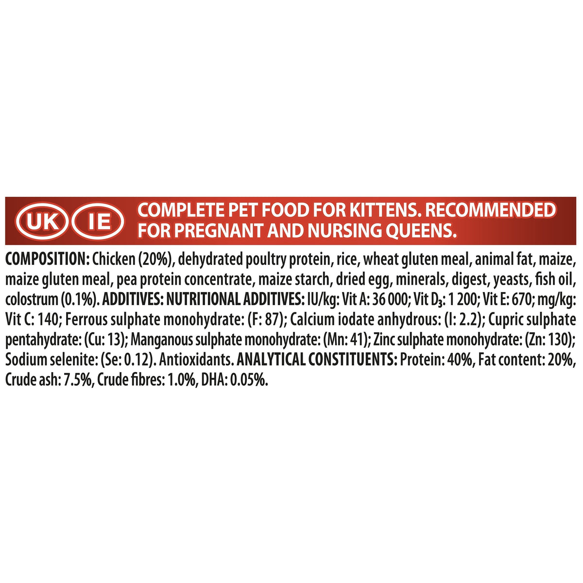 PURINA PRO PLANOriginal Kitten 1-12 months Rich in chicken - 1.5 KG