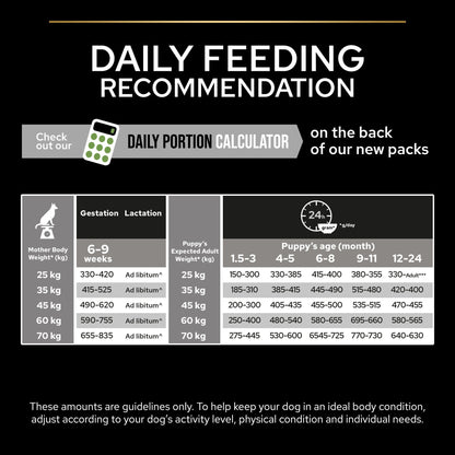 PURINA PRO PLANLarge Puppy Athletic with OPTISTART® Dry Dog Food Rich in Chicken - 3 KG