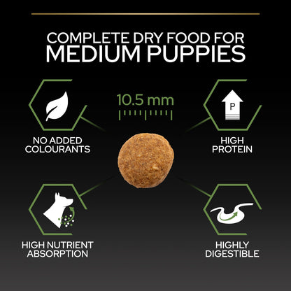 PURINA PRO PLAN Medium Puppy with OPTISTART Rich in Chicken Dry Food-12 KG
