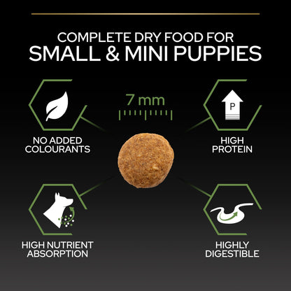 PURINA PRO PLANSmall & Mini Puppy with OPTISTART®, Rich in Chicken Dry Dog Food - 3 KG