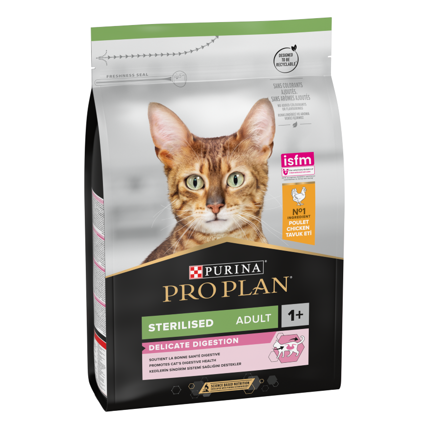PURINA PRO PLANSterilised Adult DELICATE DIGESTION, Rich in Chicken 3 KG