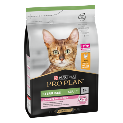 PURINA PRO PLANSterilised Adult DELICATE DIGESTION, Rich in Chicken 3 KG