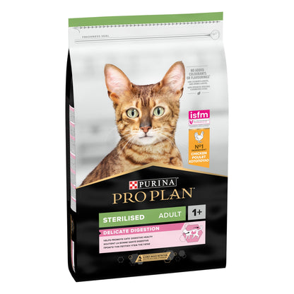 PURINA PRO PLANSterilised Adult DELICATE DIGESTION, Rich in Chicken 10 KG