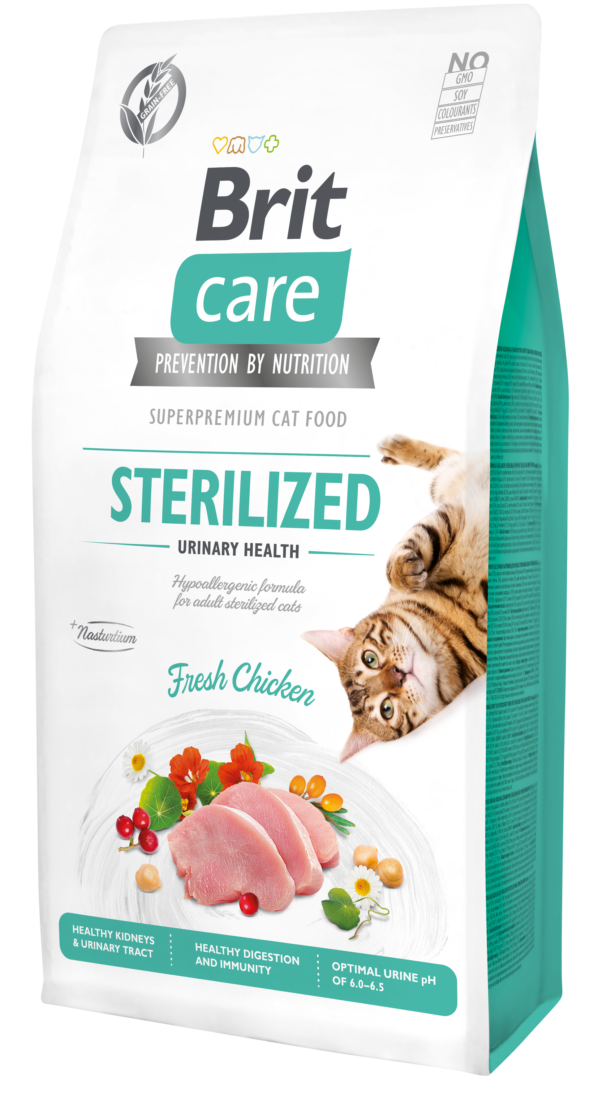 Brit Care Cat Grain-Free STERILIZED URINARY HEALTH 400g/2kg