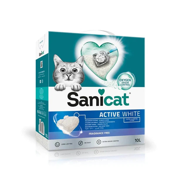 Sanicat Cat Litter | Active White 10L