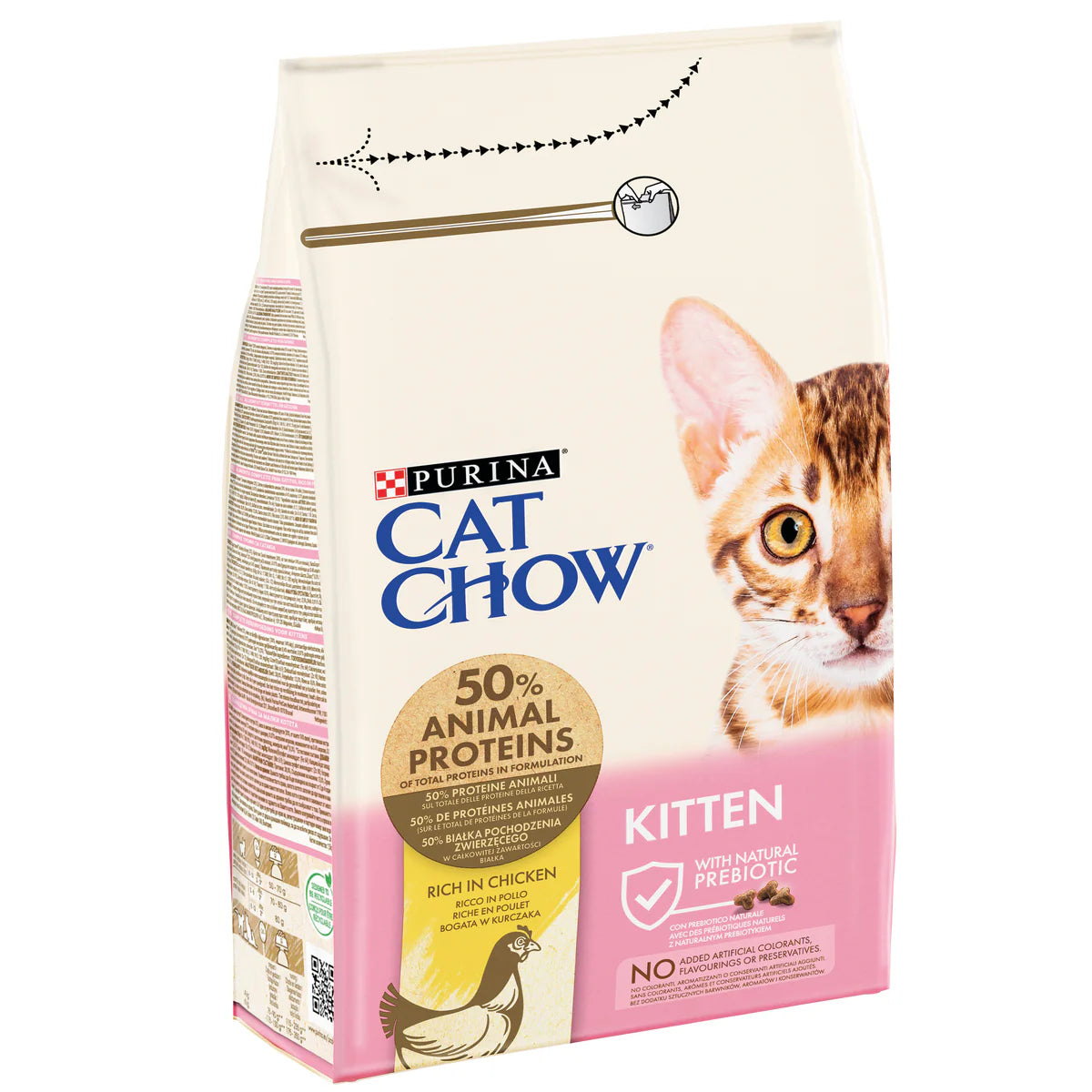 Cat Chow Kitten Chicken Dry Cat Food 1.5kg
