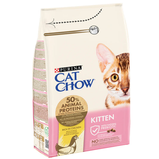 Cat Chow Kitten Chicken Dry Cat Food 1.5kg