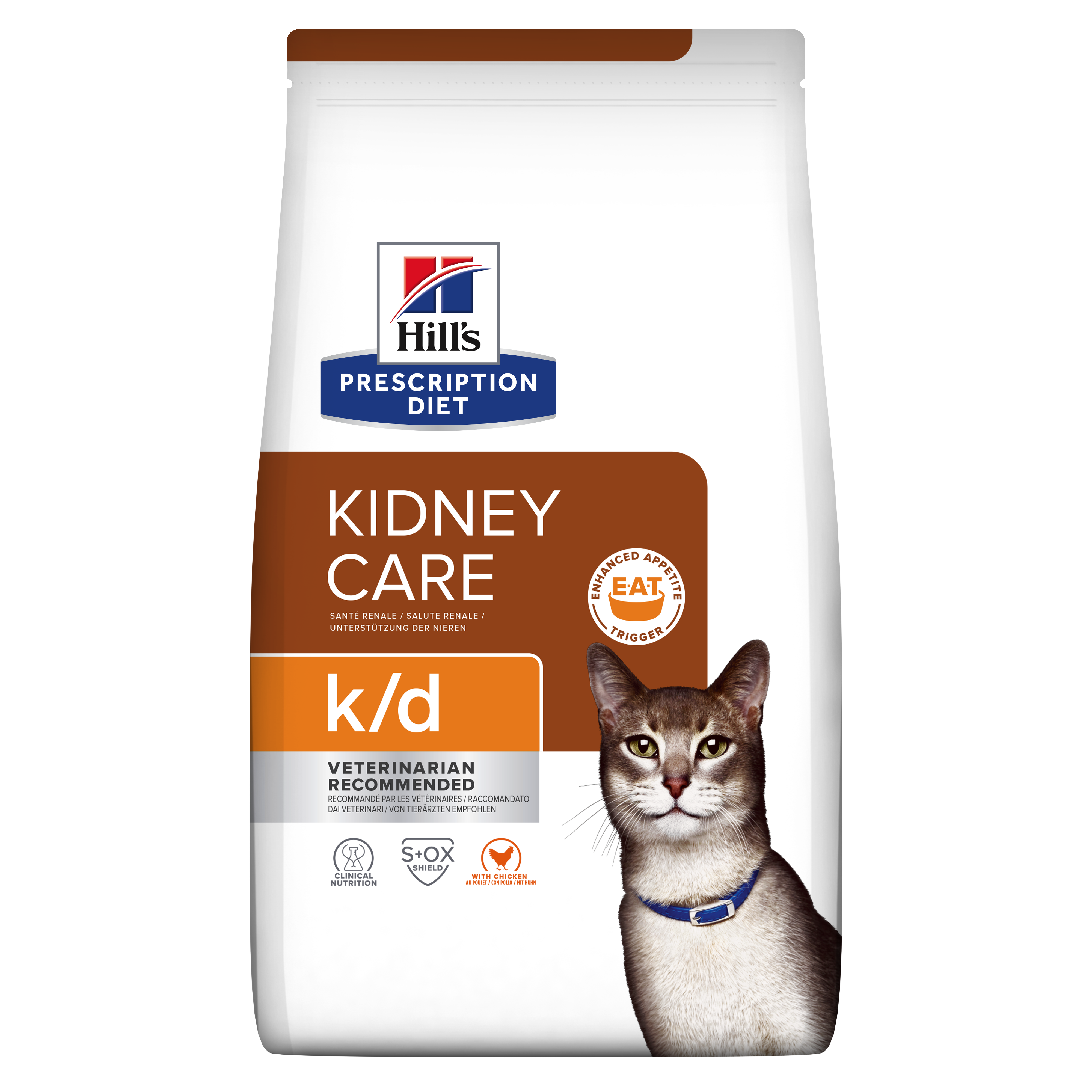Hill's Veterinary K/D Kidney Care Dry Cat Food with Chicken 1.5kg