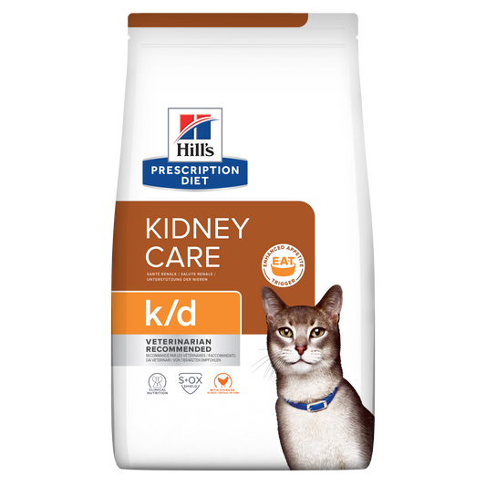 Hill's Veterinary K/D Kidney Care Dry Cat Food with Chicken 1.5kg