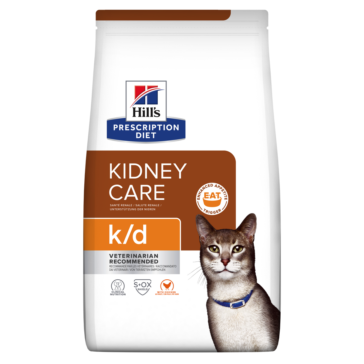 Hill's Veterinary K/D Kidney Care Dry Cat Food with Chicken 1.5kg