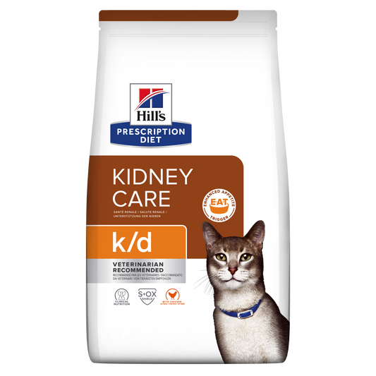 Hill's Veterinary K/D Kidney Care Dry Cat Food with Chicken 1.5kg