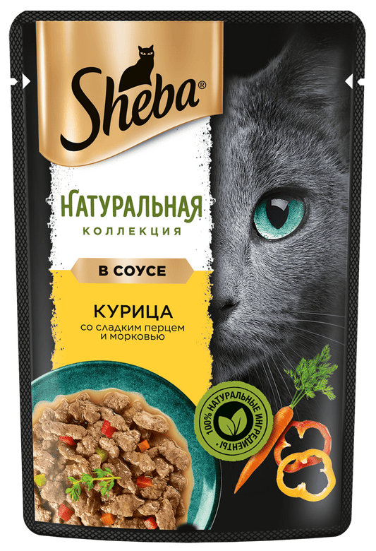 Sheba Cat Wet Food Chickens Pouch 75 g